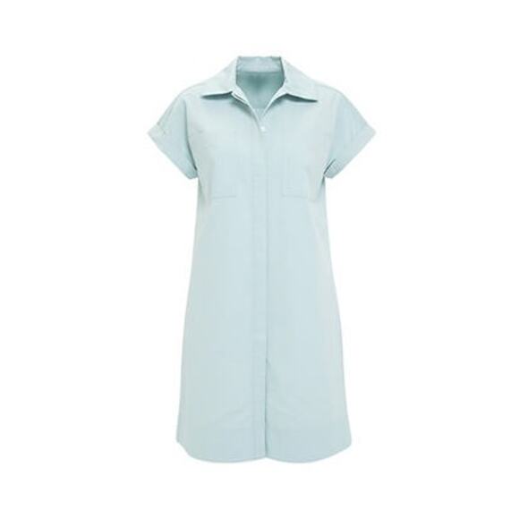 POMANDER PLACE Light Blue Structured Cotton Corey Dress Size L NWT - Picture 6 of 6